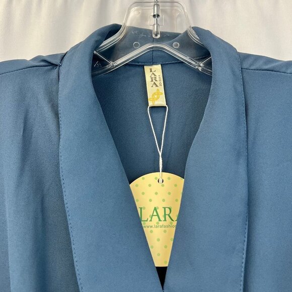 Lara Fashion Womens Dusty Navy V-Neck Sleeveless Pullover Top Size Small New - Picture 5 of 10